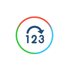 Obraz premium Rainbow Style App Icon