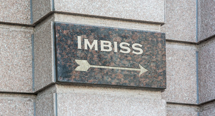 Fototapeta premium Schild 204 - Imbiss