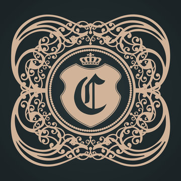 c letter gothic shield