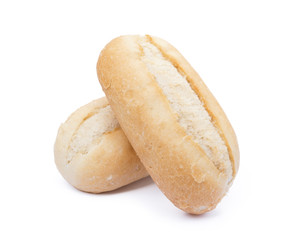French bun isolated on a white background