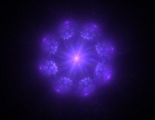 Lacy colorful clockwork pattern. Digital fractal art design. Abstract design of sacred symbols signs geometry.