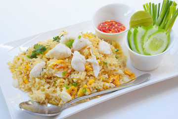 Crab Fried Rice - Fried rice thai style Asia 
