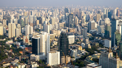 cityscape of bangkok city skyline , landscape Thailand