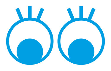 Eyes vector icon