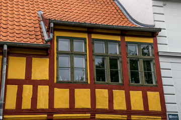 Obraz premium Historisches Fachwerkhaus, Detailansicht 