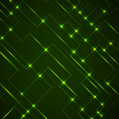 Abstract technology background of glowing connecting lines, vector illustration eps 10