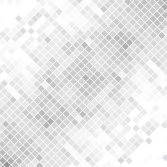 Abstract gray background of squares. Geometric texture. Halftone effect. Vector illustration. Eps 10