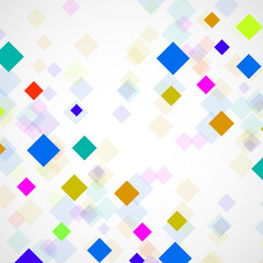 Abstract background with colorful squares. Modern vector design