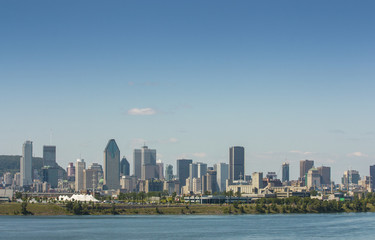 view of the skyline of montreal canada