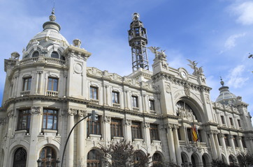 Naklejka premium Postamt in Valencia