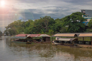 Boat landing in Chiang Mai sep 10;2017 chiangmai thailand