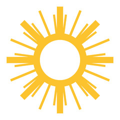 Sun vector icon