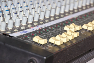 The sound mixer part with button.