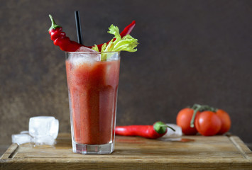 Bloody Mary alcohol cocktail