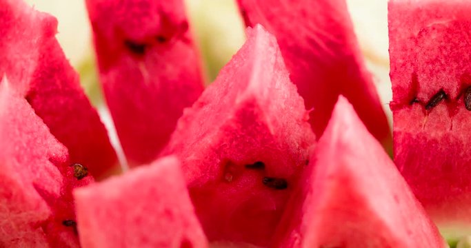 Bright Appetizing Slices of Watermelon