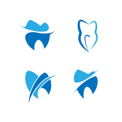 Set of dental logos for dental clinic