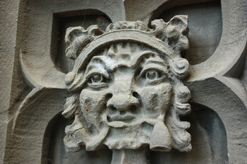 old wall sculpture