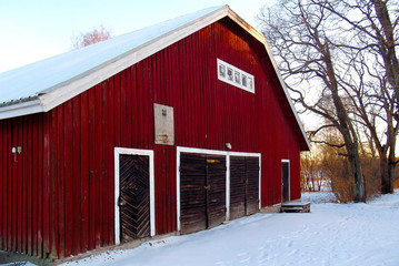 Red building