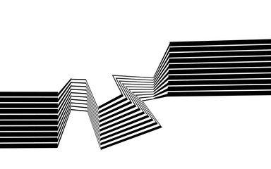 black and white stripe line abstract graphic optical art