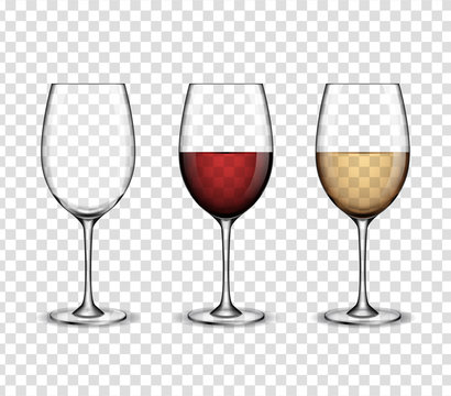 Mockup wine wineglass. vector design.