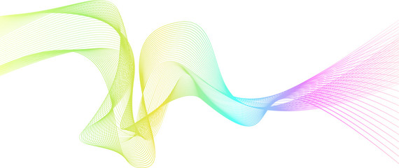 rainbow color abstract wave background template