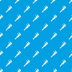 Calipers pattern seamless blue