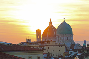 Fototapeta premium Abendstimmung in Florenz.