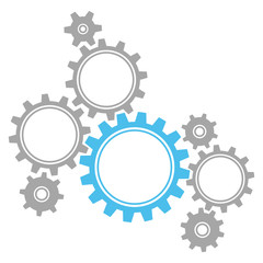 8 Gears Graphics Grey/Blue