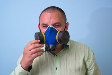 Men respirator gas mask