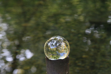 reflets sur boule de photographe /cc/3