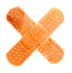 Court plasters.