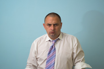 Angry businessman
