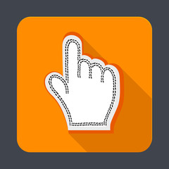 Gloves model concept background, cartoon style