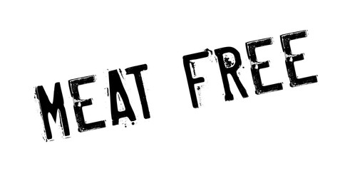 Meat Free rubber stamp. Grunge design with dust scratches. Effects can be easily removed for a clean, crisp look. Color is easily changed.