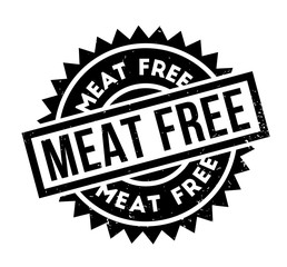 Meat Free rubber stamp. Grunge design with dust scratches. Effects can be easily removed for a clean, crisp look. Color is easily changed.