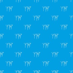 Icicles pattern seamless blue
