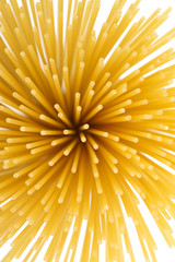 Spaghetti close up. 