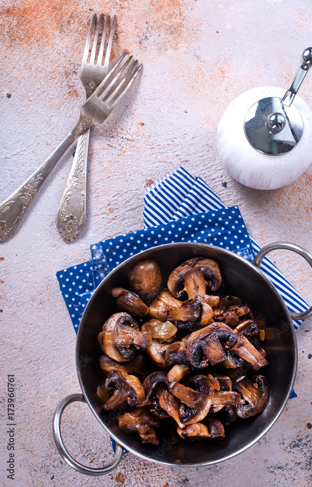 Canvas Prints fried mushrooms