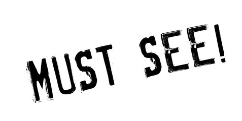 Must See rubber stamp. Grunge design with dust scratches. Effects can be easily removed for a clean, crisp look. Color is easily changed.