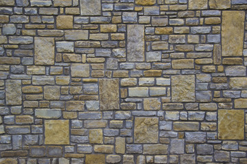 pattern gray color of modern style design decorative uneven cracked real stone wall surface with cement