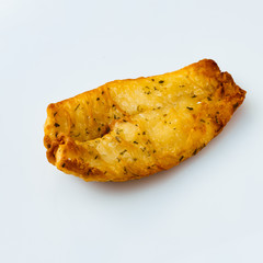 Breaded fillet of tilapia fish
