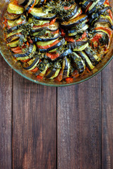 Vegetable ratatouille homemade preparation recipe