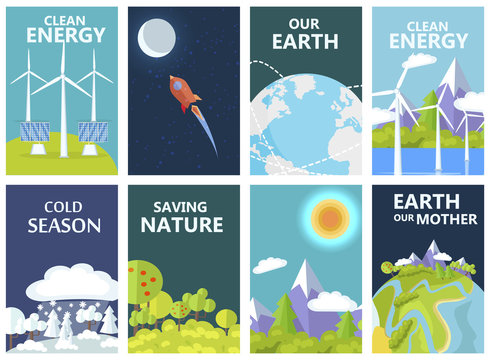 Clean Energy and Save Earth Our Mother Posters