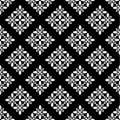 Wallpaper baroque, damask. White and black floral pattern. Vintage ornament. background for wallpaper, printing on the packaging paper, textiles, tile.