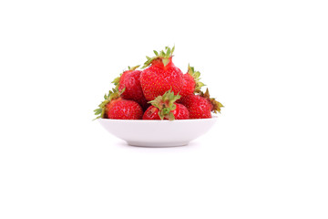 Strawberries in the plate