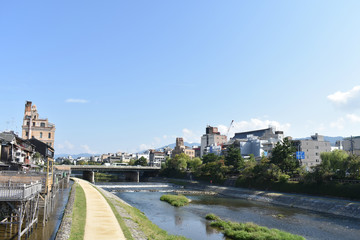 団栗橋から祇園方向を見る