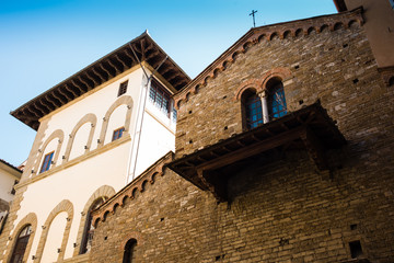 Fototapeta na wymiar Palazzo signorile basilica, centro storico, Firenze