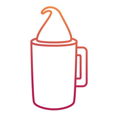 ice coffee  vector illustratin