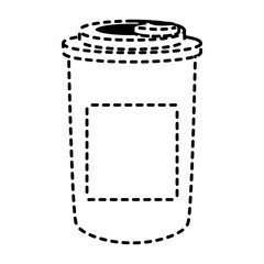 cup  sticker vector illustration