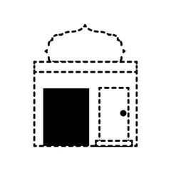 house sticker vector illustration